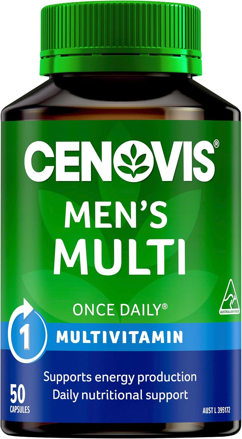 Cenovis Men'S Multi Capsules 50 - Daily Multivitamin for Men- Supports Energy Production, and Healthy Immune System Function image number 1