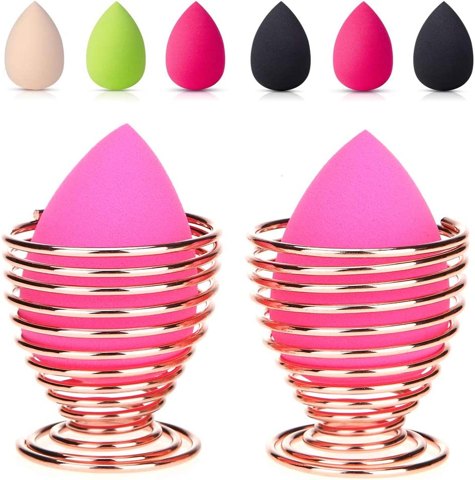 Lanma Beauty Sponge Blender Holder, Makeup Sponge Drying Stand Storage Egg Powder Puff Display Stand (3PC)