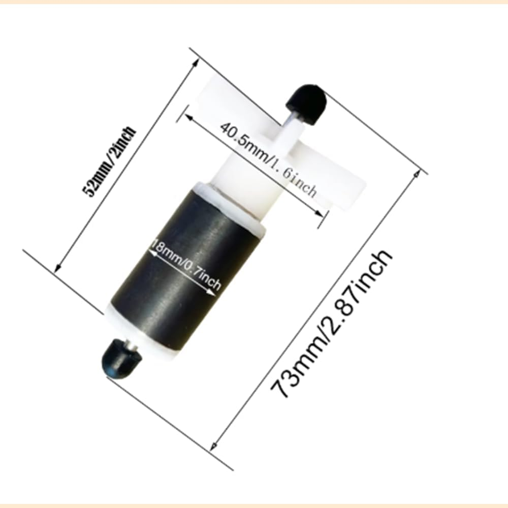 For Lay Z Spa Hot Tub Pump Impeller/Rotor E02 Fix Multiple Models（Total Height with End Cap 73Mm） image number 3