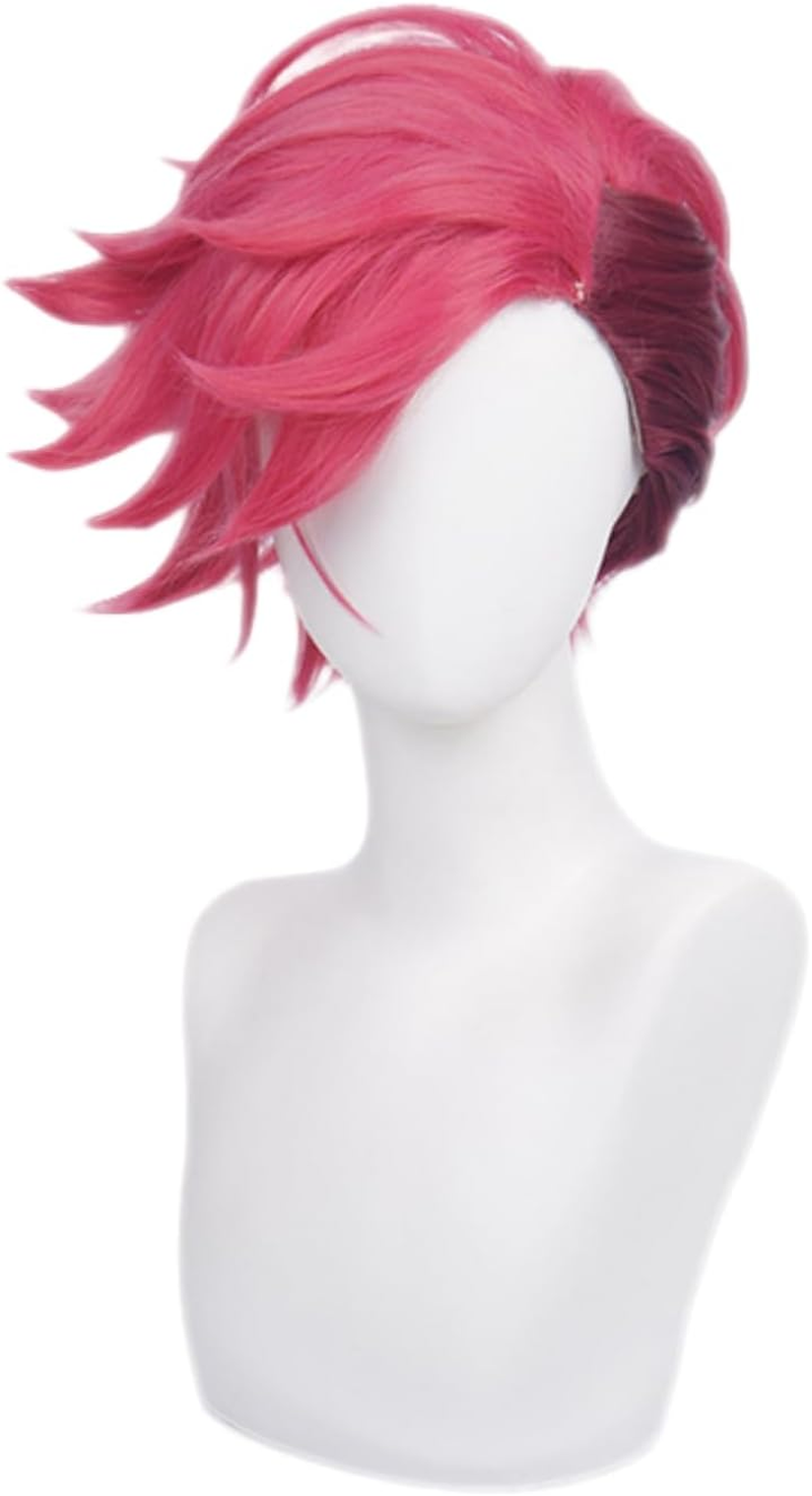 Hamish Game Anime Blue Wig Loose Cannon Cosplay Wig with Wig Cap Heat Resistant Hair Game Anime Cosplay for Holiday, Festival, Cosplay Party, Comic Exhibitions