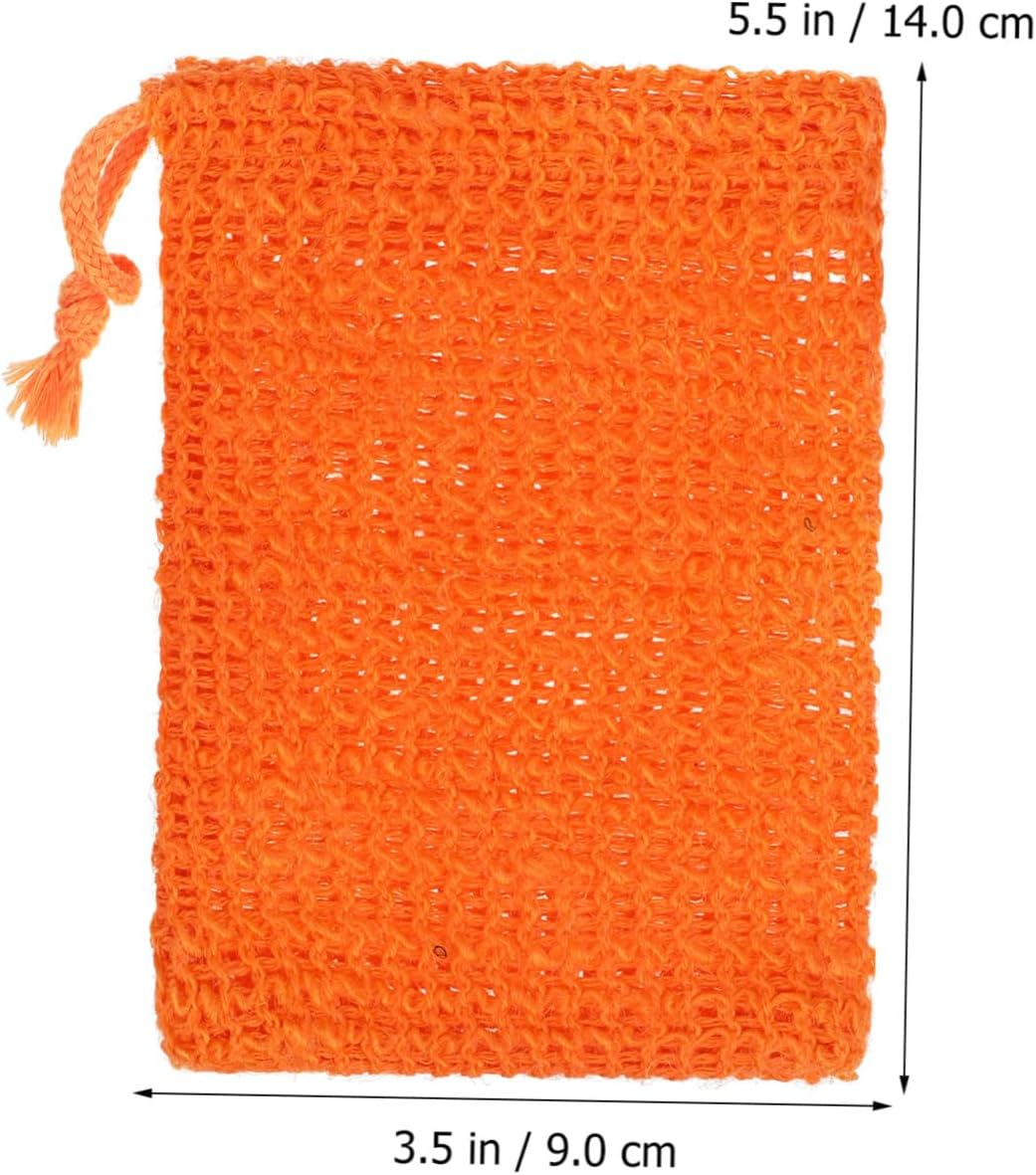 Anneome 10 Pack Soap Bags Cotton Linen Exfoliating Mesh Pouches for Shower Soap Bars Holder Easy Clean image number 5