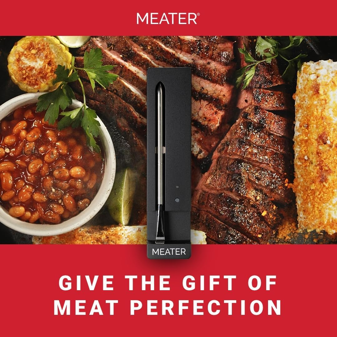 MEATER SE [New]: Smart Bluetooth Wireless Meat Thermometer Digital | 50+ Master Class Recipes in Free App | Internal & Ambient Temp | Ideal for Oven, Grill, Kitchen, BBQ, Smoker, Air Fryer, Sous Vide