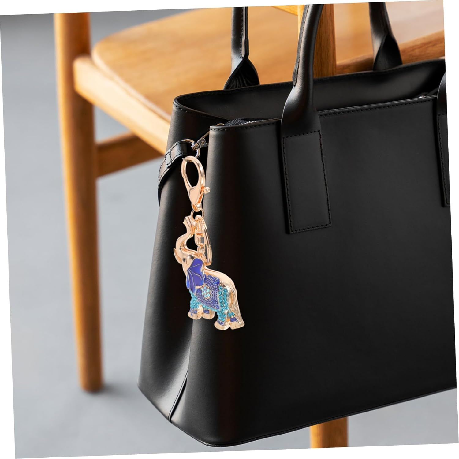 WOFASHPURET Elephant Keychain Handbag Accessories Key Decoration for Women Keychain Pendant Bags Pendant Back Pendant Girl Keychain Pendant Keychains Keychain Crystal Zinc Alloy Blue