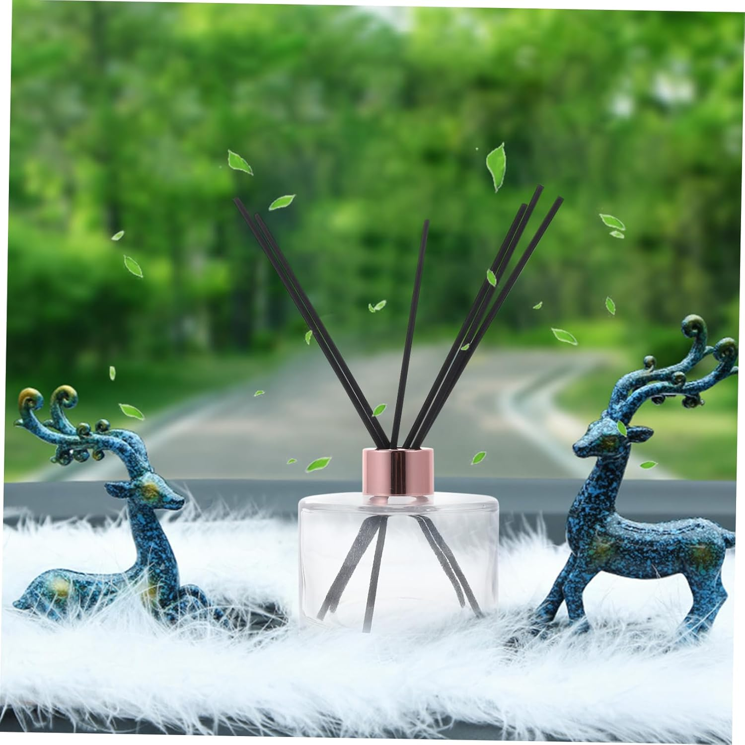 FRCOLOR Home Aromatherapy Perfume Bottle Empty Perfume Bottle Essential Oil Bottle Car Fragrance image number 2