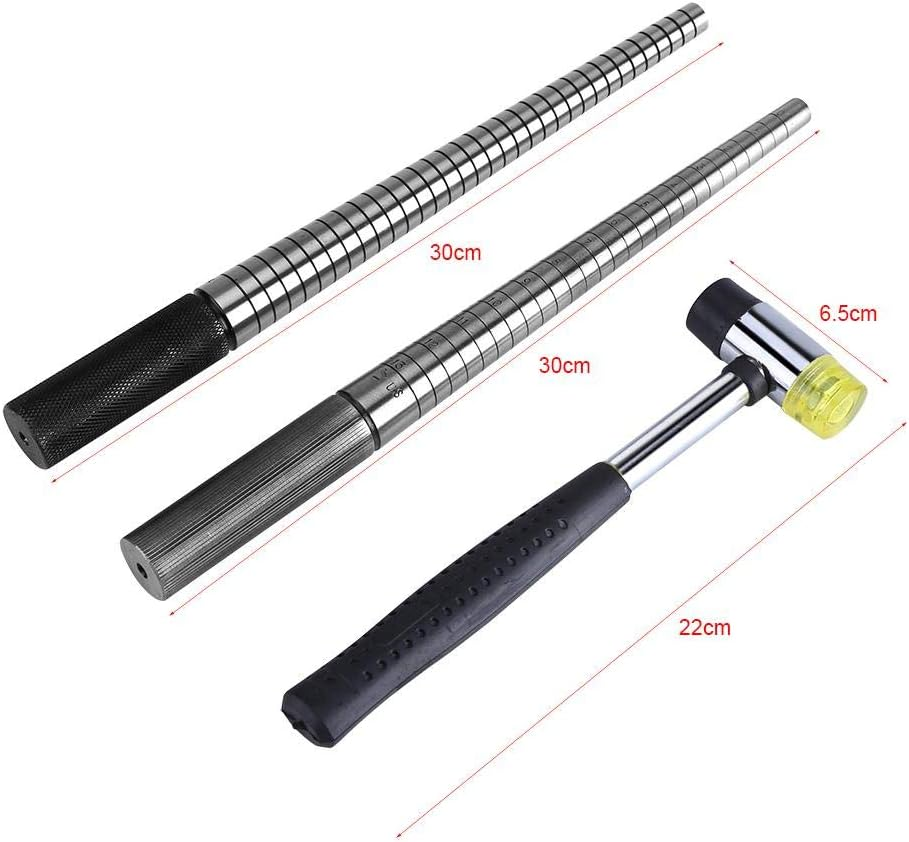 Steel Mandrel & Nylon Face Mallet Sizing Jewelry Making Forming Hammer Tools Multi Tools Thor Hammer Accessories(C) image number 3