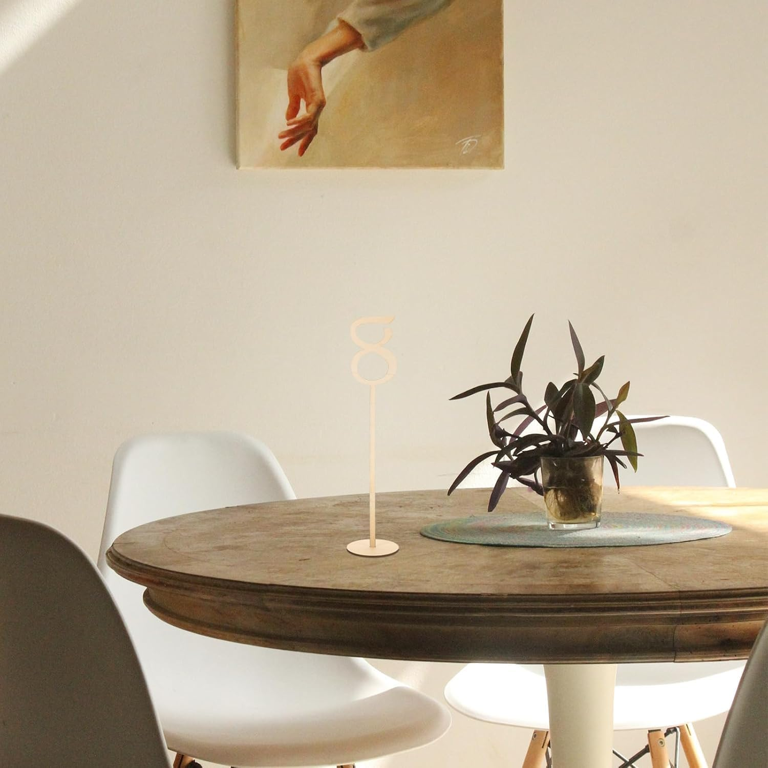 1-10 Wedding Table Numbers 13" Tall Wooden Table Numbers Tabletop Signs for Wedding, Party, Home Decoration, Rustic Receptions, Banquets, Caf&eacute;s, Restaurants, Hotels. Wood image number 3