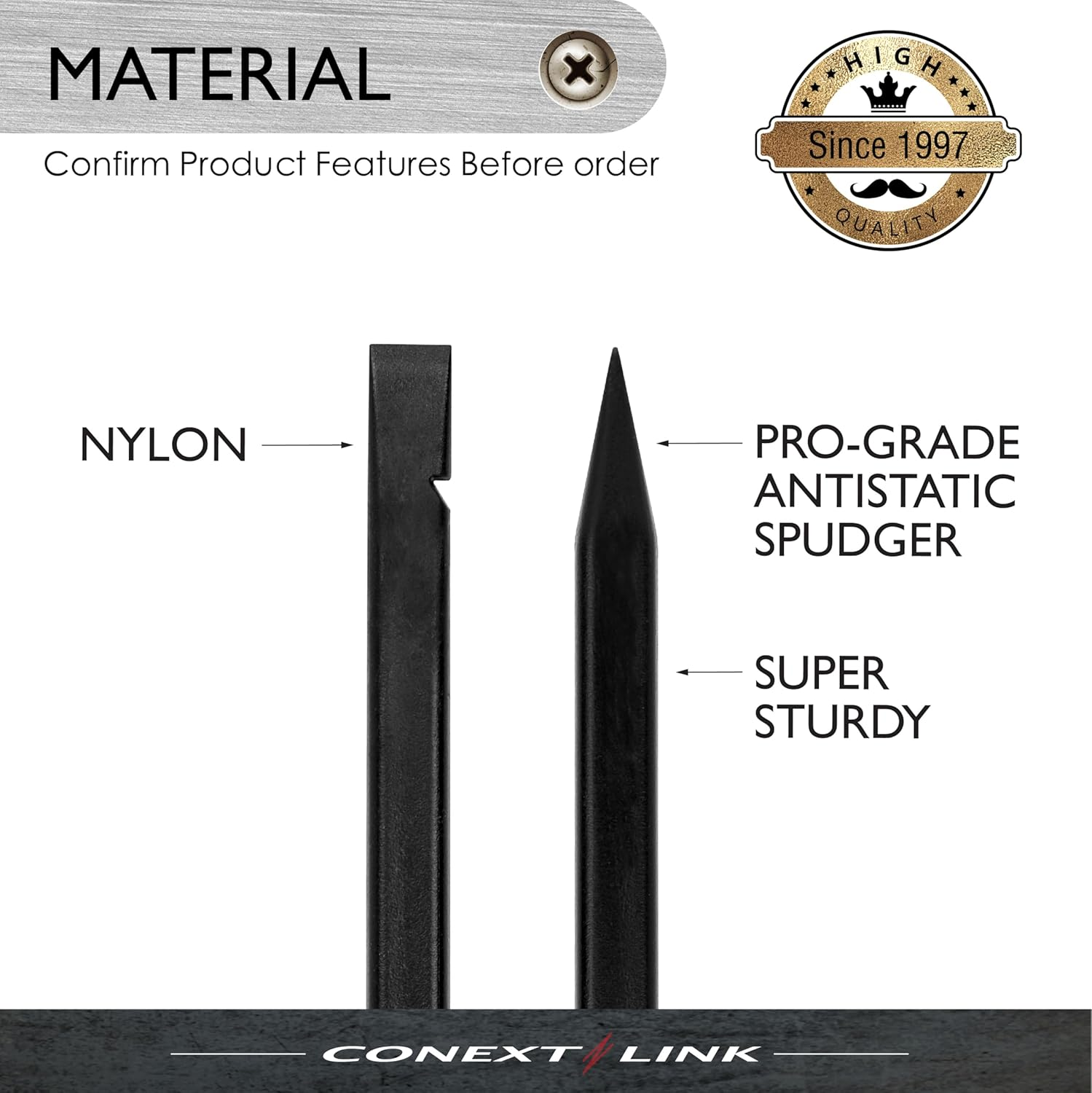 Conext Link 5X Nylon Plastic Spudger Stick Pry Opening Repair Tools for Iphone Ipad Laptops （88705） image number 1