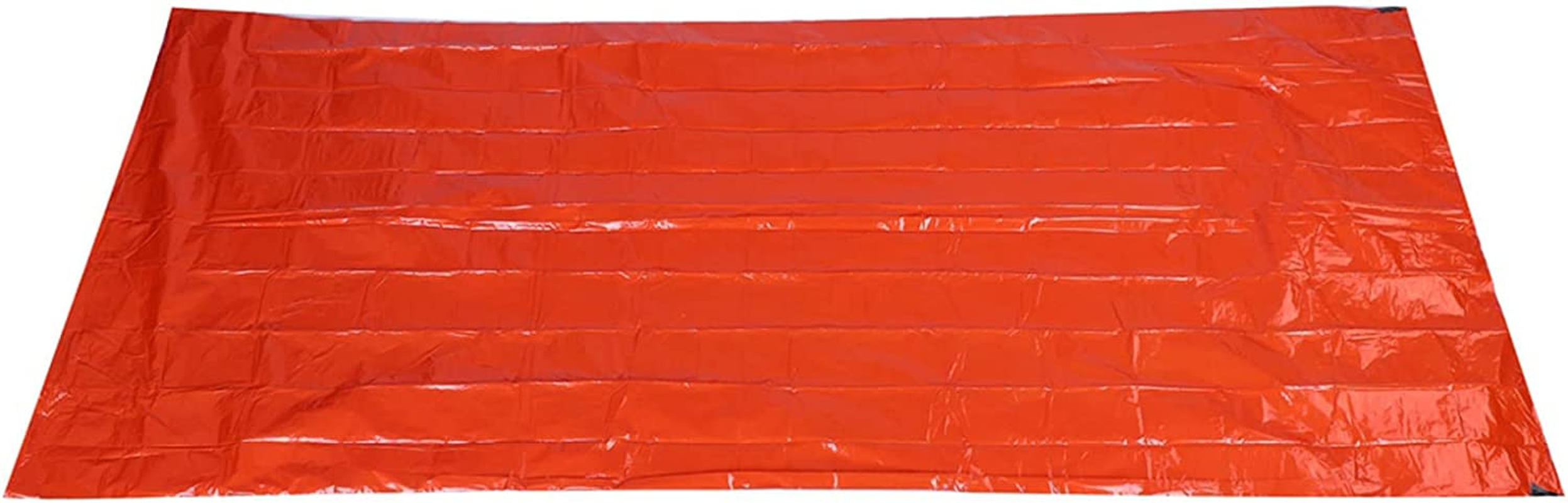 Emergency Sleeping Bag Waterproof Lightweight Thermal Bivy Sack Blanket Extra Thick Shelter Sack Cover Survival Kit Portable Reflective Reusable PE Tent for Camping Hiking Outdoor Orange image number 1