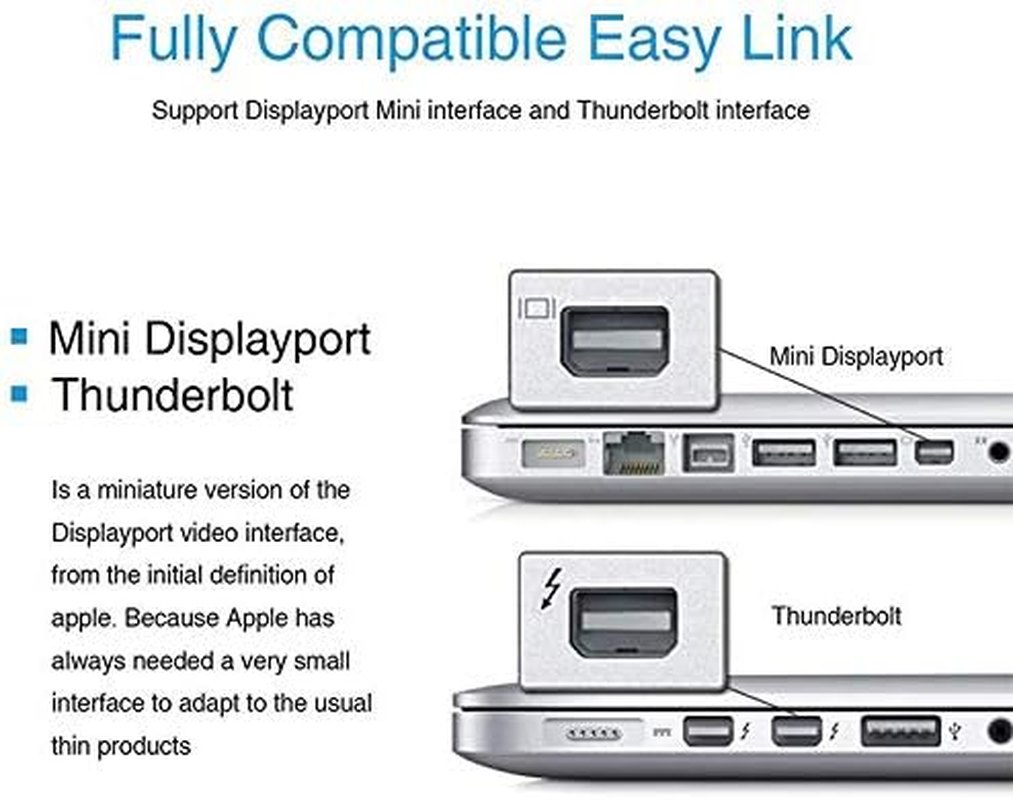 Mini Displayport to VGA Adapter Display Port DP for Macbook Pro Air Thunderbolt image number 6