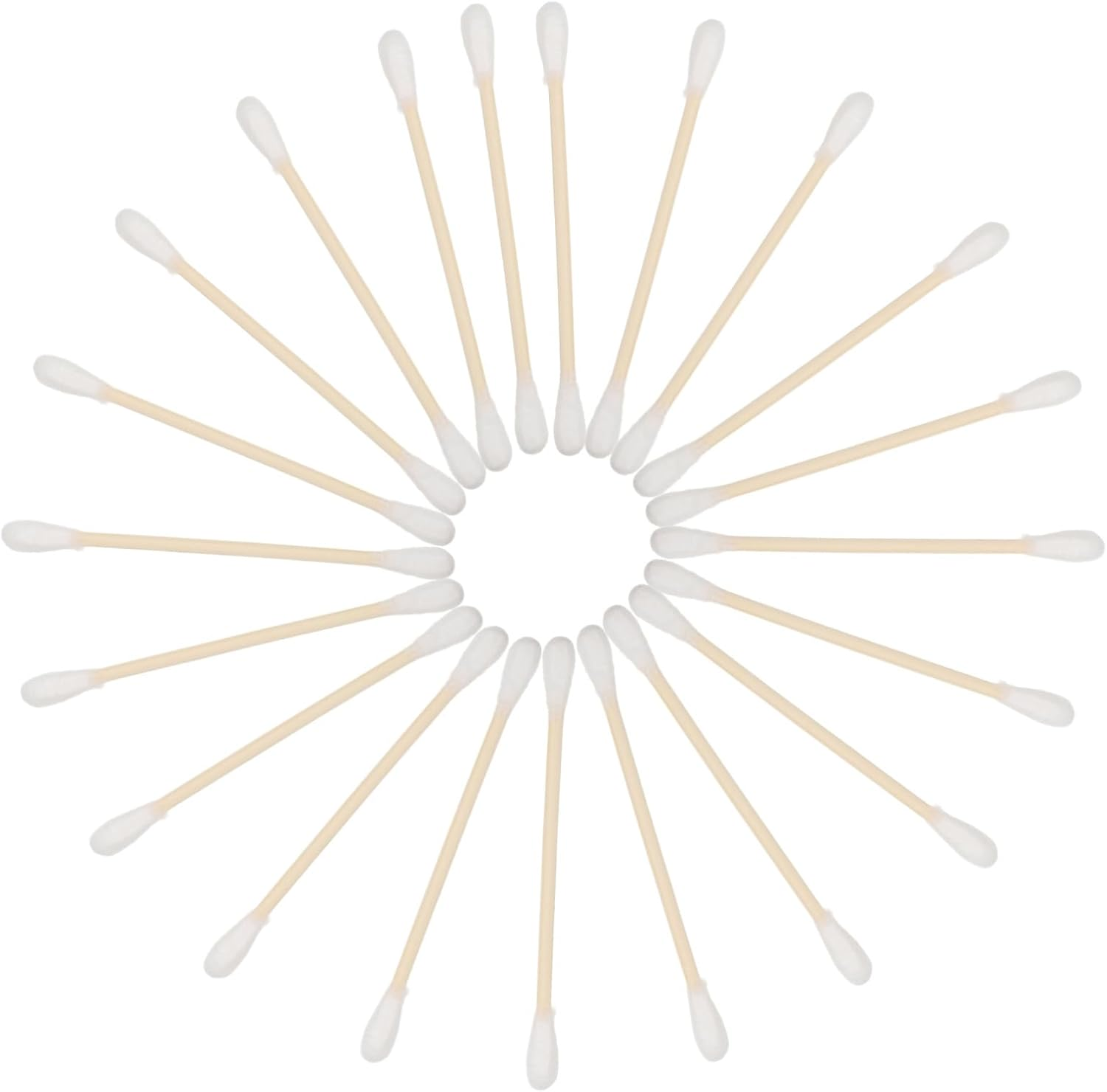 100Pcs Cotton Swabs Makeup Removal Soft Bamboo Stick Tips for Eye Tattoo Keyboard Cleaning Gauze Swabs for Cotton Distribution image number 3