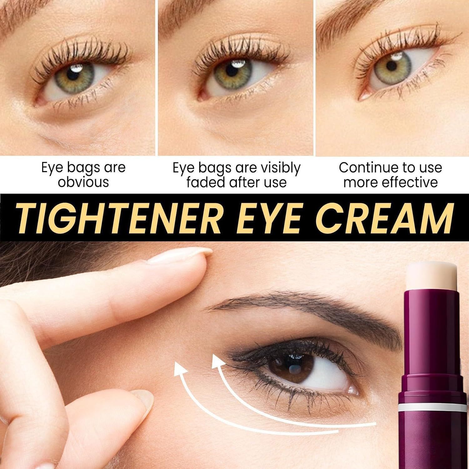 Multi-Use Cemenrete Calcium Balm Stick,Anti-Aging Collagen Moisturizer for Lips, Eyes & Neck,Hydrating Almond & Vitamin E Formula,Korean Beauty Essential(1Pcs) image number 5