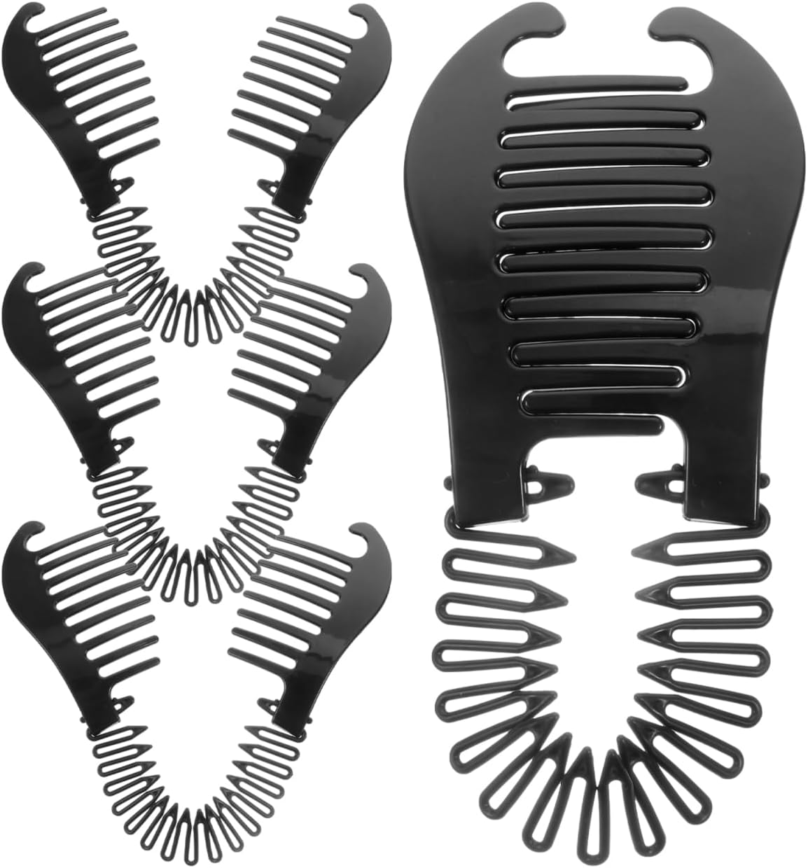 PAMINGONO Banana Clips for Hair for Women Interlocking Combs Hair Styling Accessories Side Combs Braiding Tool image number 4