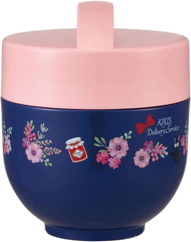Skater LDNC6AG-A Antibacterial Insulated Lunch Box, Bowl Shape, Lunch Jar, 19.3 Fl Oz (540 Ml), Kiki'S Delivery Service, French Studio Ghibli image number 3