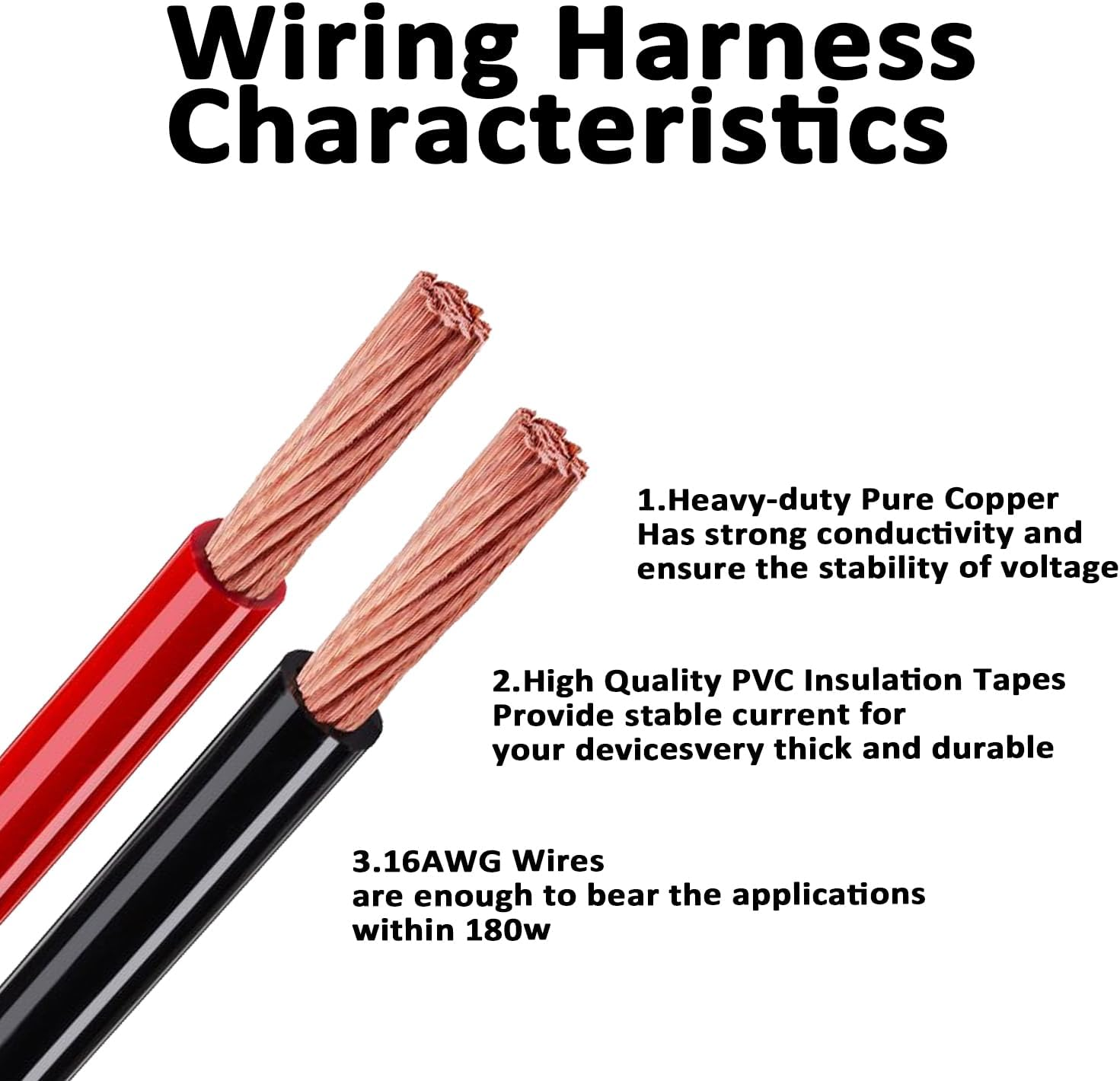 Battery Connector Wire Harness - 12V SAE to Alligator Clips Battery Cable with On/Off Switch 16AWG 8FT Quick Disconnect Extension Cord for Automotive Motorcycle Solar Panel Sprayer Pump Appl image number 4