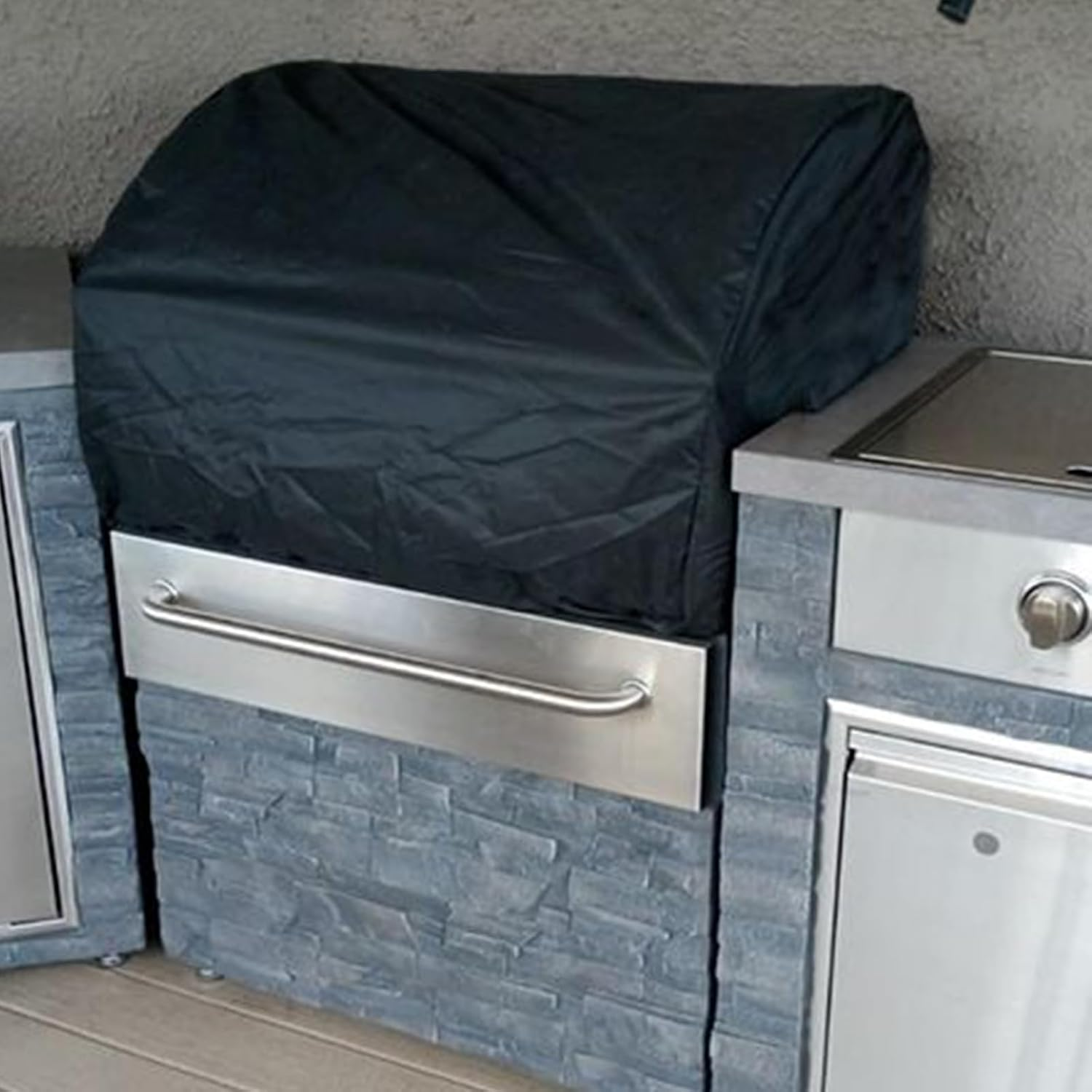 Built in Grill Cover | Built in Grill Top Cover,Waterproof Elastic Barbecue Cookware Protector for Courtyard Garden Backyard Yard Patio Lawn image number 3