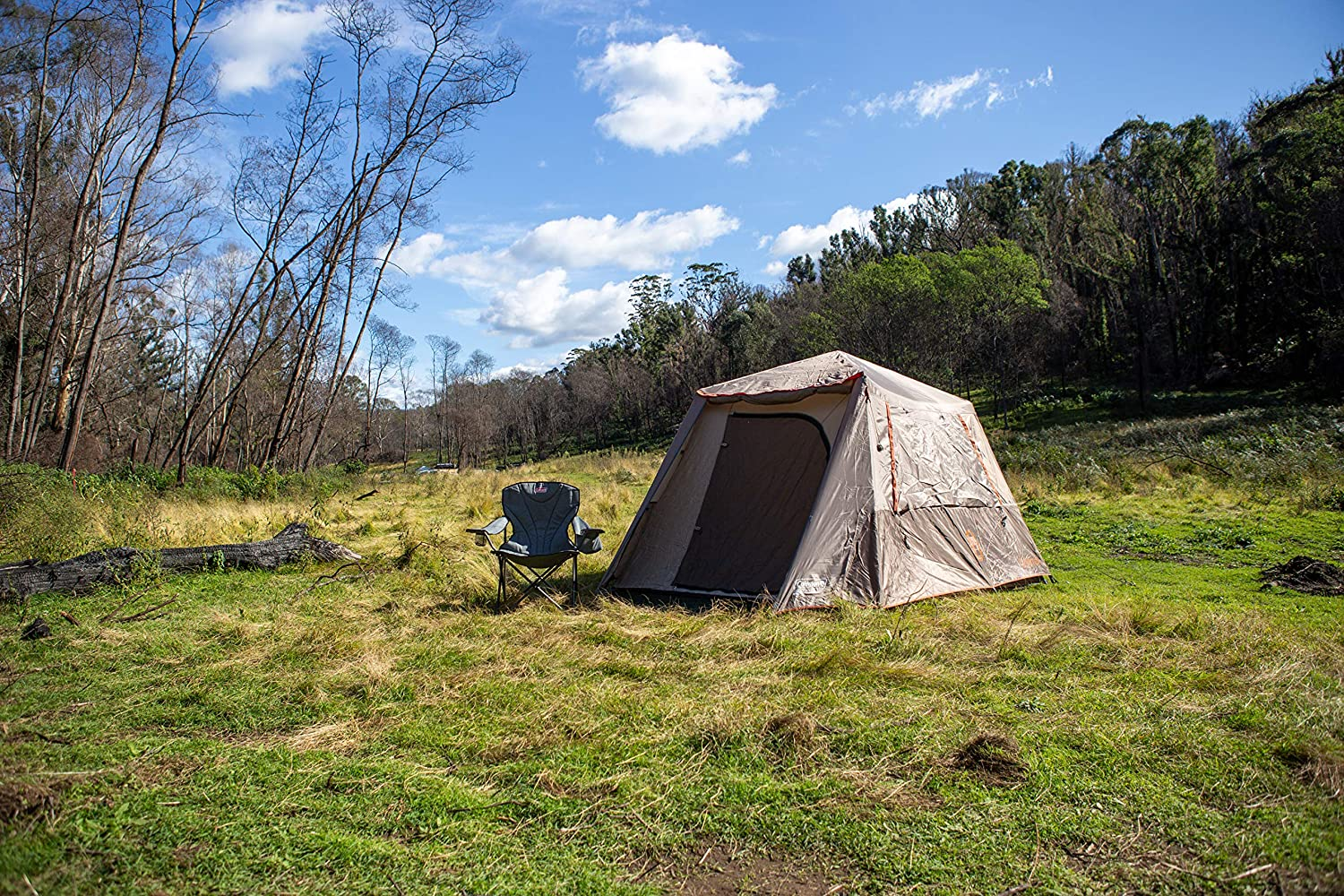 Coleman Camping Tent, Instant up Silver Series, Weathertec System for Waterproof and Windproof Camping, Rainfly and Front Awning for Outdoor Living, 4/6/8 Person image number 6