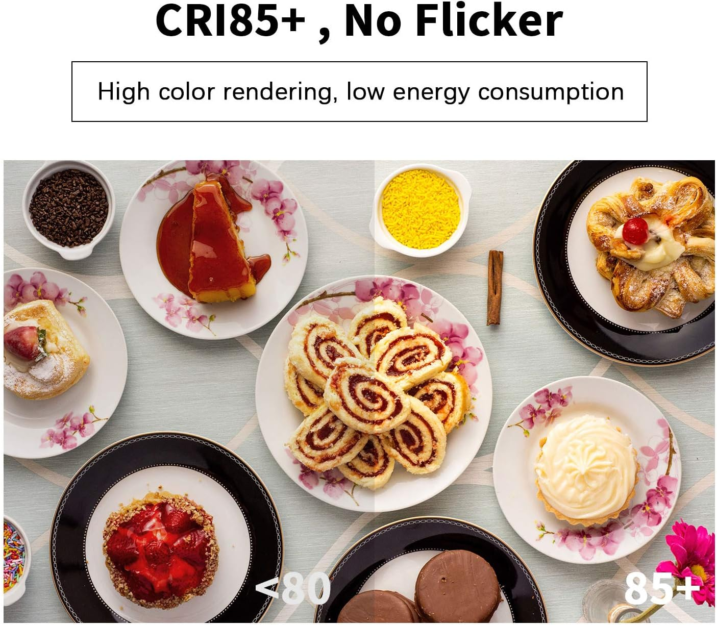 Dicuno GU10 LED Bulb, 5W 500LM, Warm White 3000K, MR16 Spotlight, 220V Non-Dimmable, 120&deg; Beam Angle, Pack of 6 image number 5