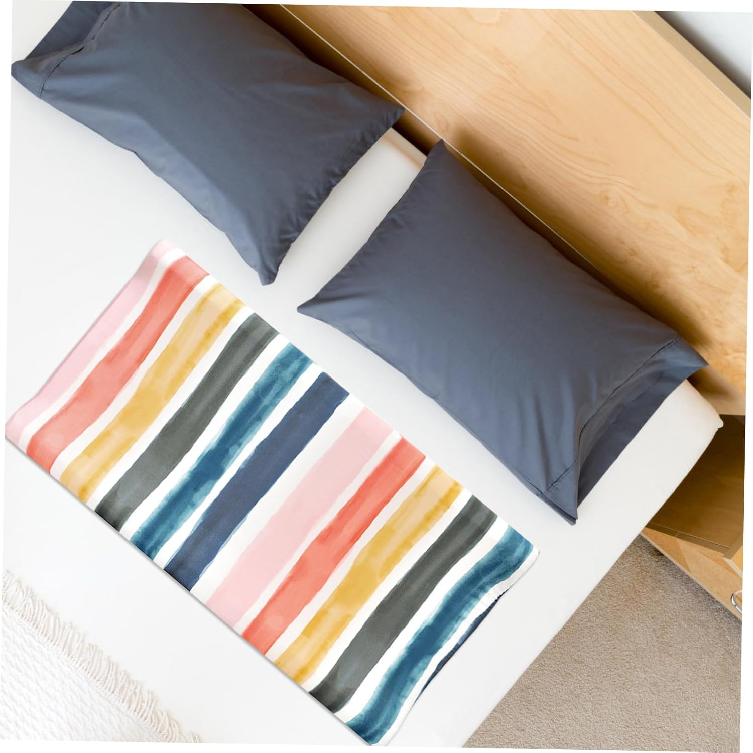 ERINGOGO Diaper Changing Table Cover Washable Changing Pad Sheet Reusable for Nursery Elastic image number 2