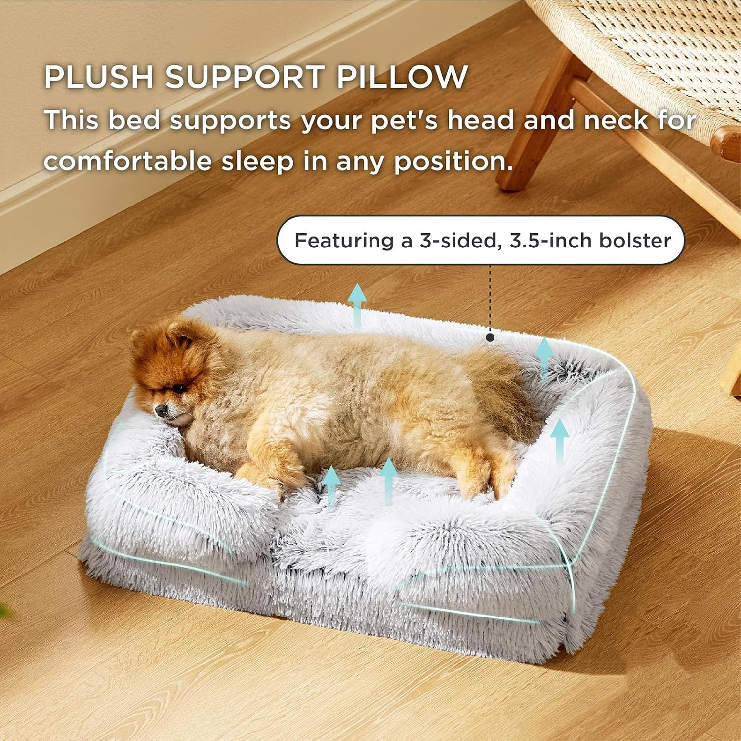 Medium Dog Bed Washable - Waterproof Pet Bed for Medium Dogs & Cats, Non-Slip Bottom | Breathable Removable Cover | Australian Pets Comfort Couch image number 2