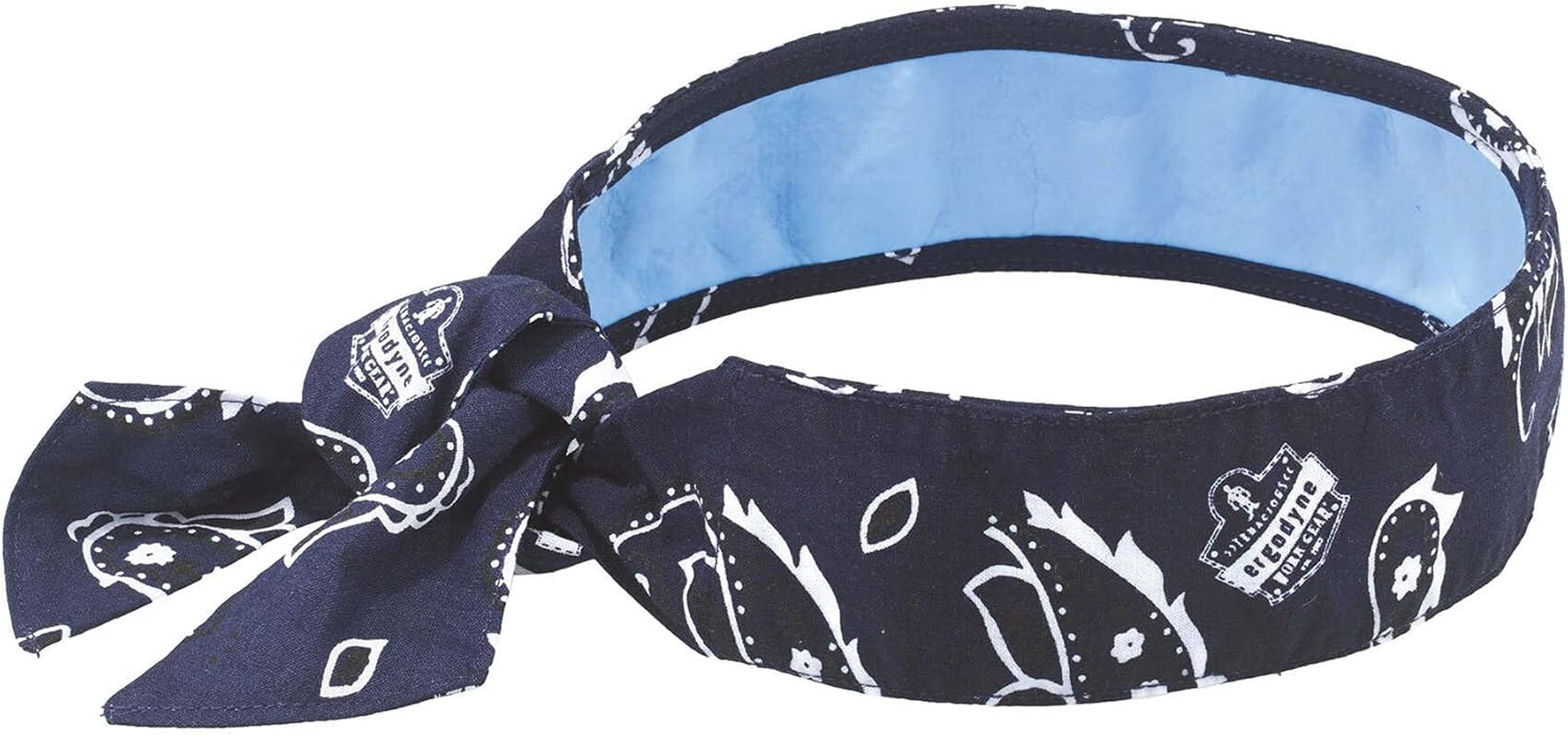 Ergodyne Chill-Its 6700CT Evaporative Cooling Bandana - Tie Closure, Navy Western image number 6