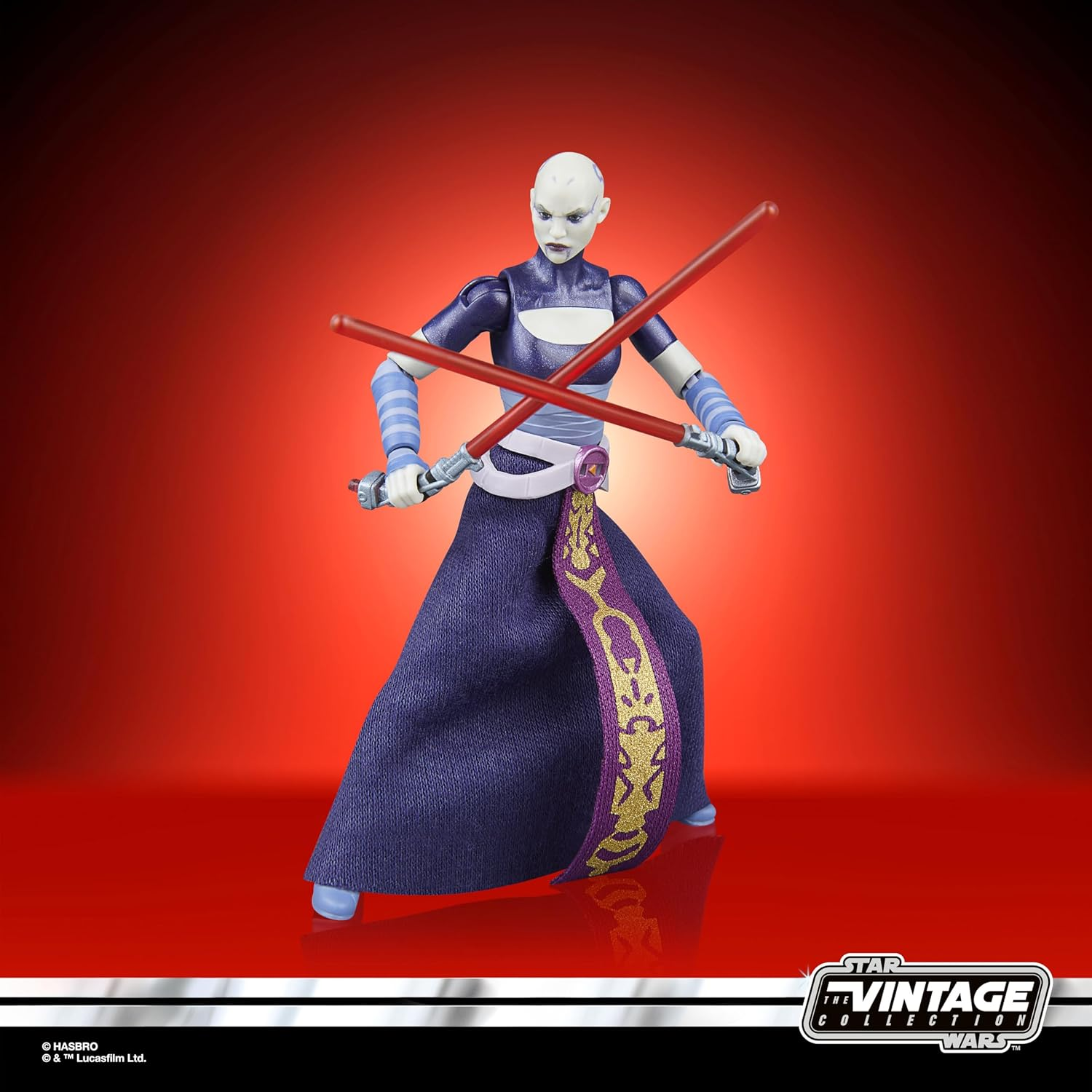Star Wars the Vintage Collection Asajj Ventress, Star Wars: the Clone Wars 3.75 Inch Premium Collectible Action Figure image number 2