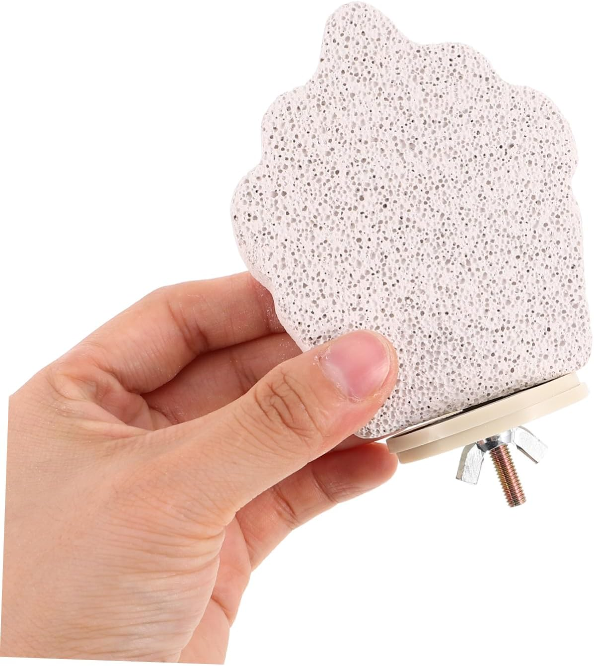 Sosoport 3Pcs Bird Beak Grinding Stone Natural Pumice Bird Parrot Cage Perch Stand Platform Foot Claws Trimmer Toys for Budgies Parakeets Cockatiels Conures image number 1