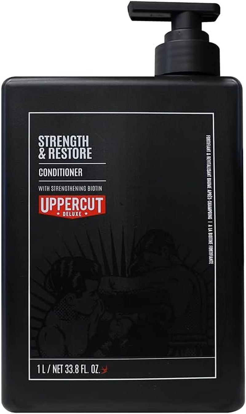 Uppercut Deluxe Strength and Restore Conditioner, Mens Hair Conditioner with Biotin and Caffeine to Help Promote Healthy Hair Growth, Mens Moisturising Conditioner 1L image number 4