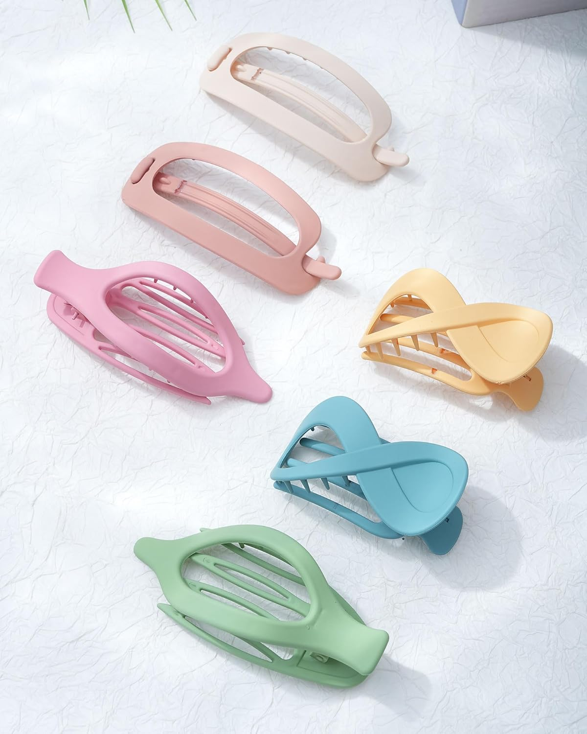 Kajeer Pack of 6 Flat Hair Clips for Women - French Flat Hair Clips Comfortable Flat Hair Claw Clips for Thick Thin Hair, Everyday Life, Sports, Driving (Fresh Colours) image number 4