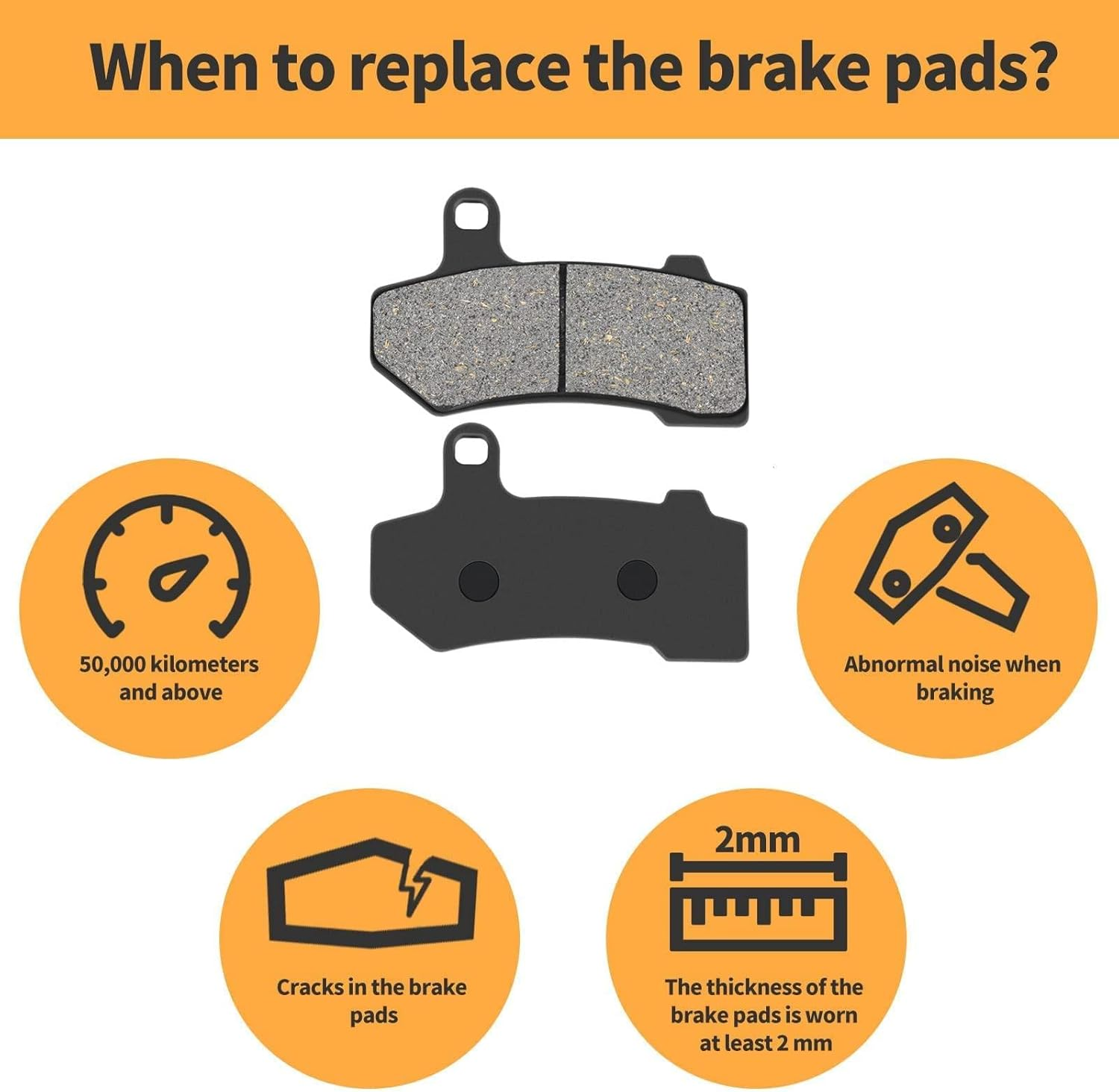 Motorcycle Brake Pad for Kawasaki Vn1600 Vulcan Mean Streak 2005 2006 2007 2008,Motorcycle Front Rear Brake Pads