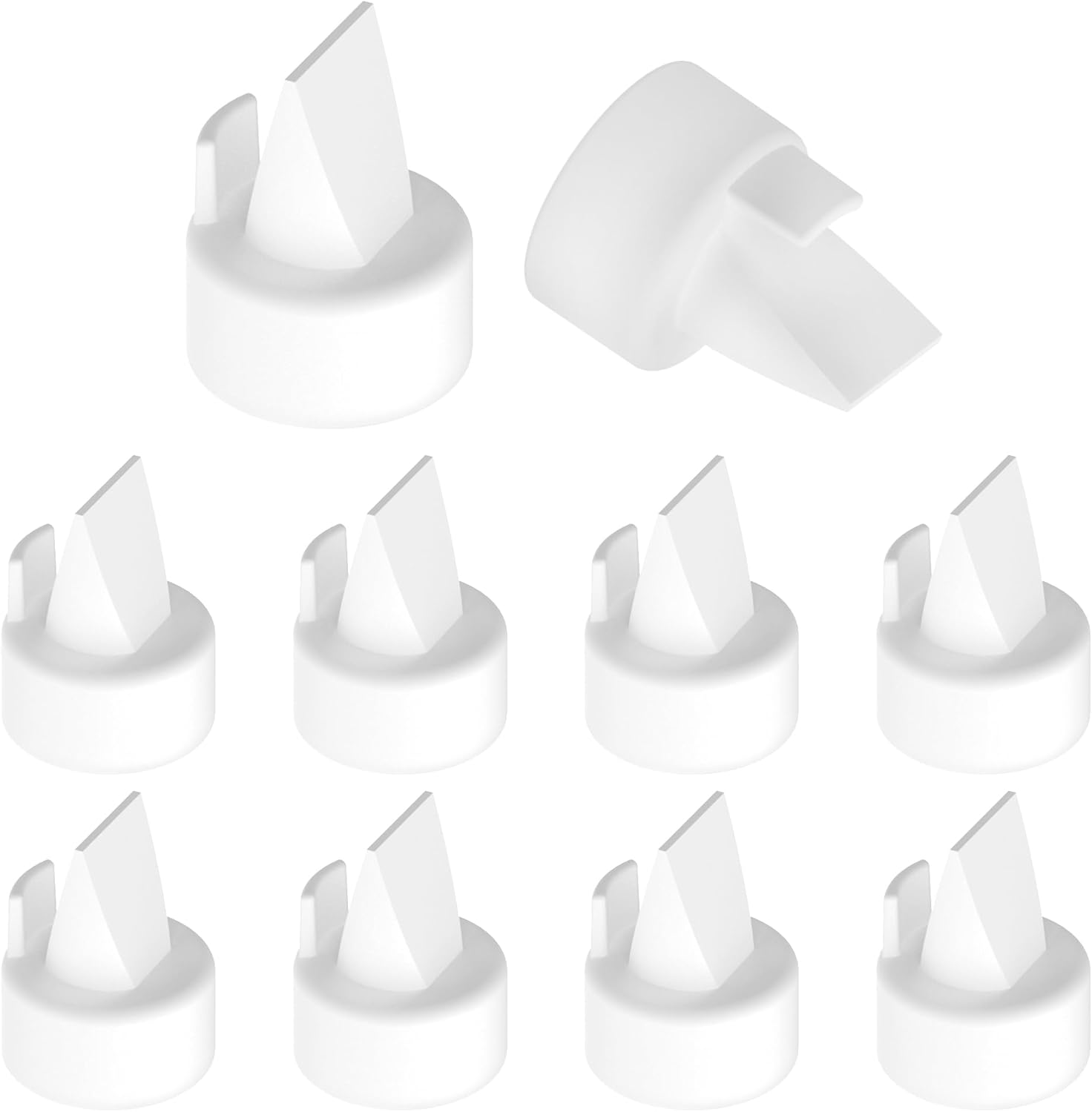 KAIYIV 10PCS Duckbill Valve Silicone Kit Compatible with Spectra S2 S1 9 Plus, Bpa,Not Original Spectra Pump Parts