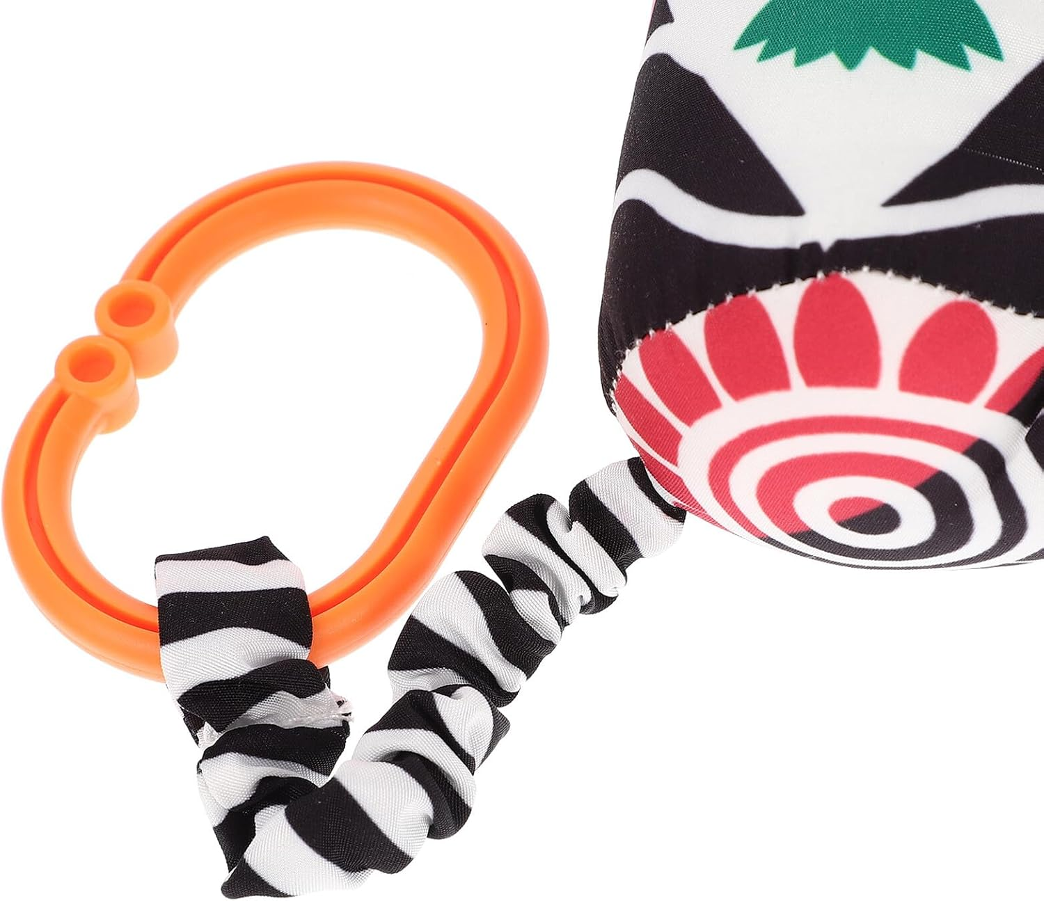 Didiseaon Geometric Shape Crib Hanging for Newborns Stroller Sensory Ring with Smooth Surface Color Shape Recognition Easy Grip for Development image number 1