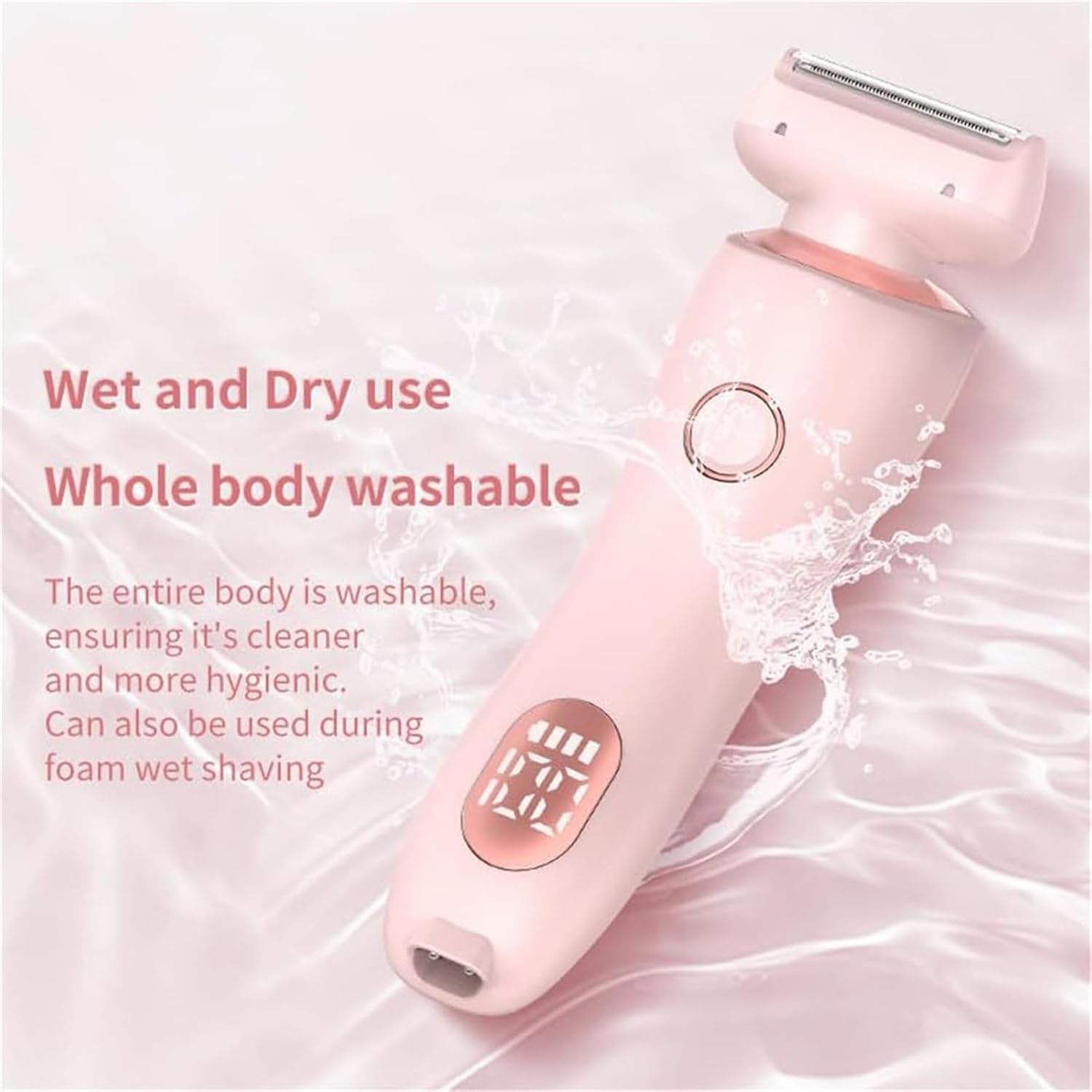 Livora Electric Razor, Livora Razor, Silk Glide Pro, Epilator Painless for Home, 2 in 1 Electric Shaver Razors for Women, Bikini Trimmer for Pubic Hair, Wet & Dry (Pink) image number 6