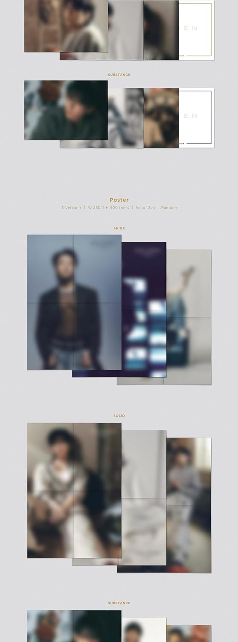 BTS Jungkook Golden 1St Solo Album Contents+Photobook+Photocard+Tracking Jung Kook (Standard Substance Version) image number 2