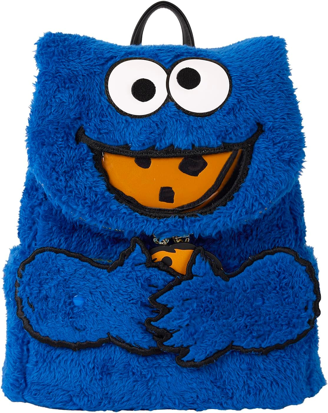 Loungefly Sesame Street Cookie Monster Plush Mini Backpack Sesame Street Accessories image number 5