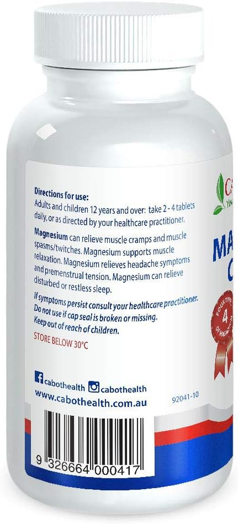 Cabot Health Magnesium Complete 200 Tablets