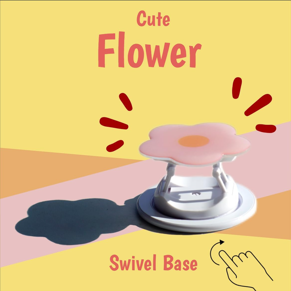 Cute Flower Series Collapsible Design Phone Grip image number 7