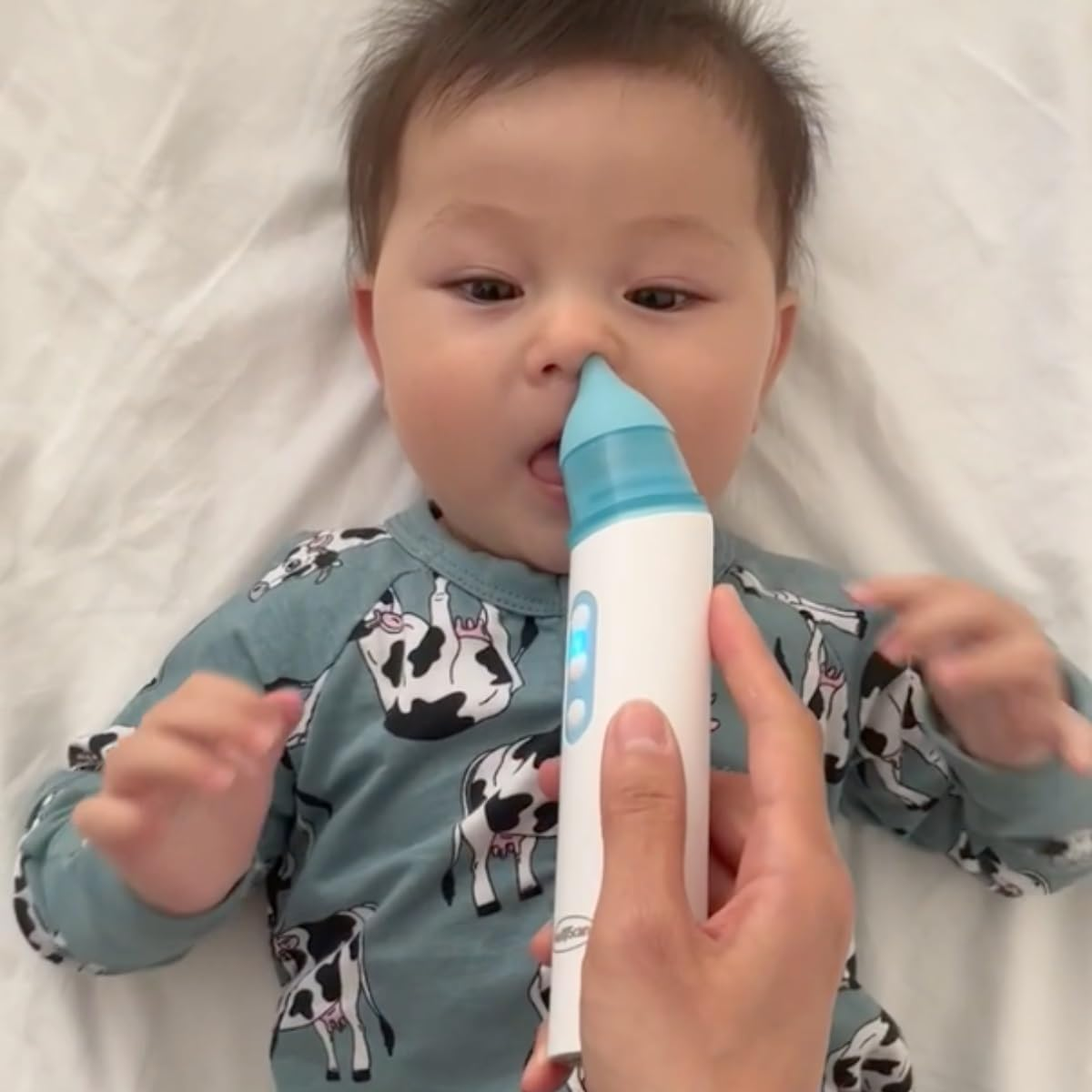 Medescan L'Il Booger Buster &ndash; Baby Nasal Aspirator with 2 Suction Levels, LED Light, Rechargeable & Hygienic Design, Soft Silicone Tips for Gentle & Effective Mucus Removal image number 1