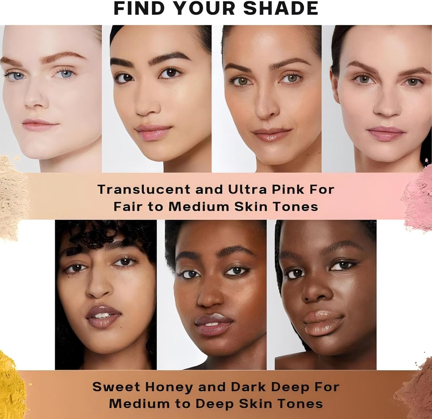 Beauty Pink Setting Powder, Blurring Setting Powder By, Blurring Powder, Setting Powder, Waterproof Setting Powder, Pink Blurring Powder for All Skin Tones (3#) - 3 image number 5