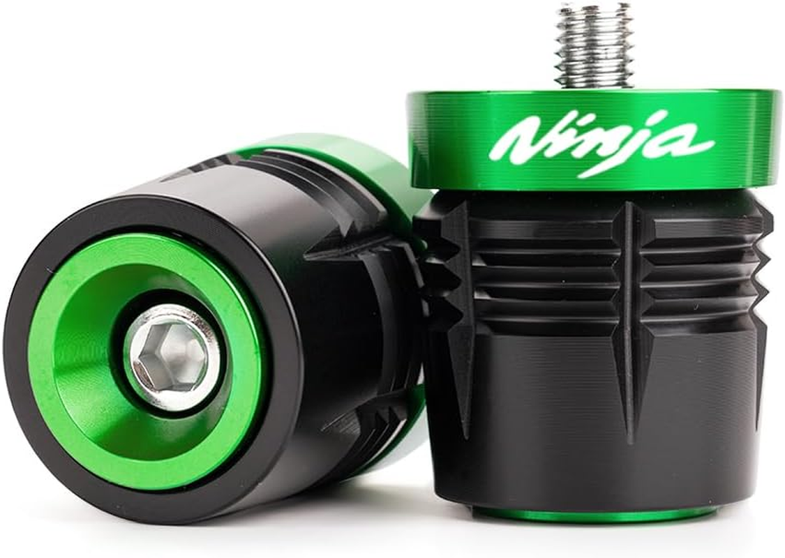 MOWOK Fit for Ninja 250 300 400 500 1000 400R 250R 250SX 1000SX H2R ZX14R ZX10R ZX6R ZX600 Zx636 ZX4RR ZX4R Motorcycle Accessories Handle Bar Ends Handlebar Grips Plug Caps