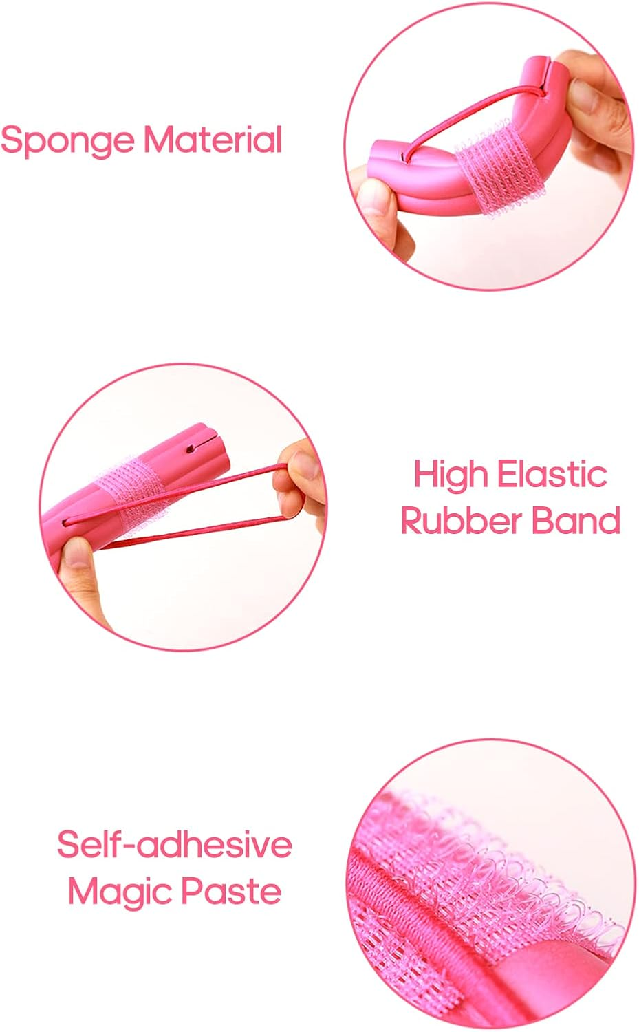 TARSHYRY Foam Sponge Hair Curler for Sleeping Curly Hair Roller Hairdresser Styling Curler without Sponge Curler Tools Hair Care Styling Kit image number 4