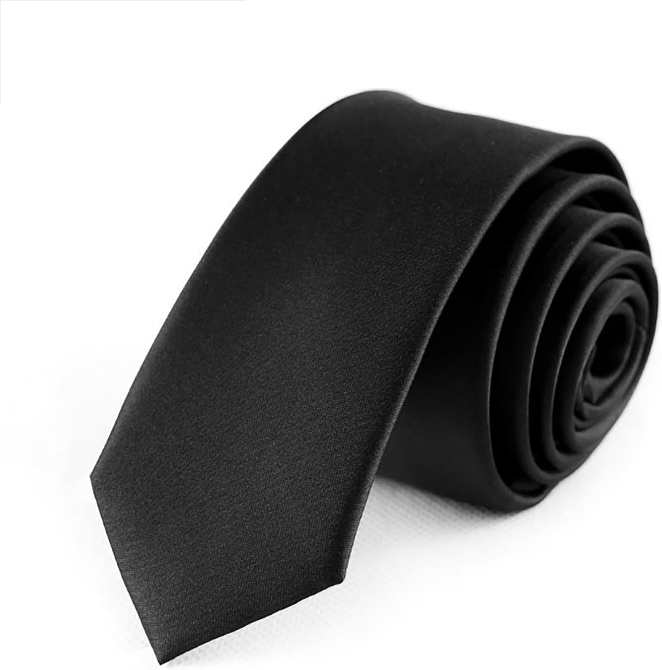 SHUBEIEUMI Men'S Tie Solid Color Neckties for Men, 5Cm Slim Ties for Men Wedding, Classic Formal Business Necktie image number 1
