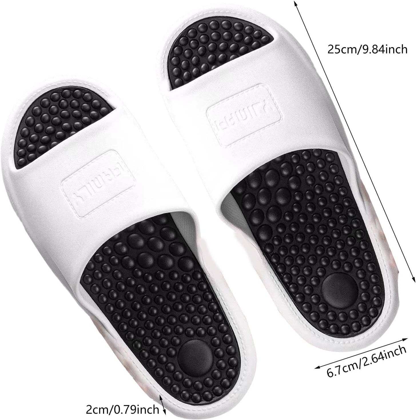 Thick Sole Massage Slippers for Gym, Bathroom, Pool, Indoor and Outdoor image number 3