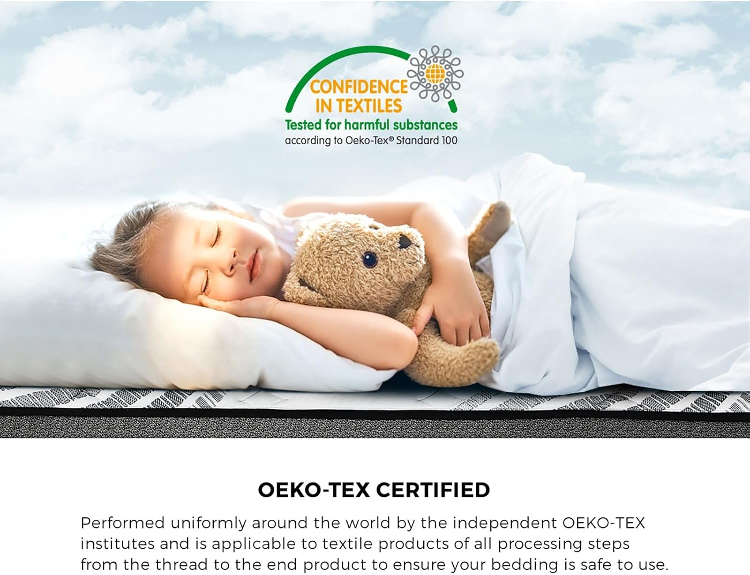 Bedra Bedding King Single Mattress 18Cm Zoned Bonnell Spring Bed Mattress with Silver-Ion Fabric Medium Firm image number 5