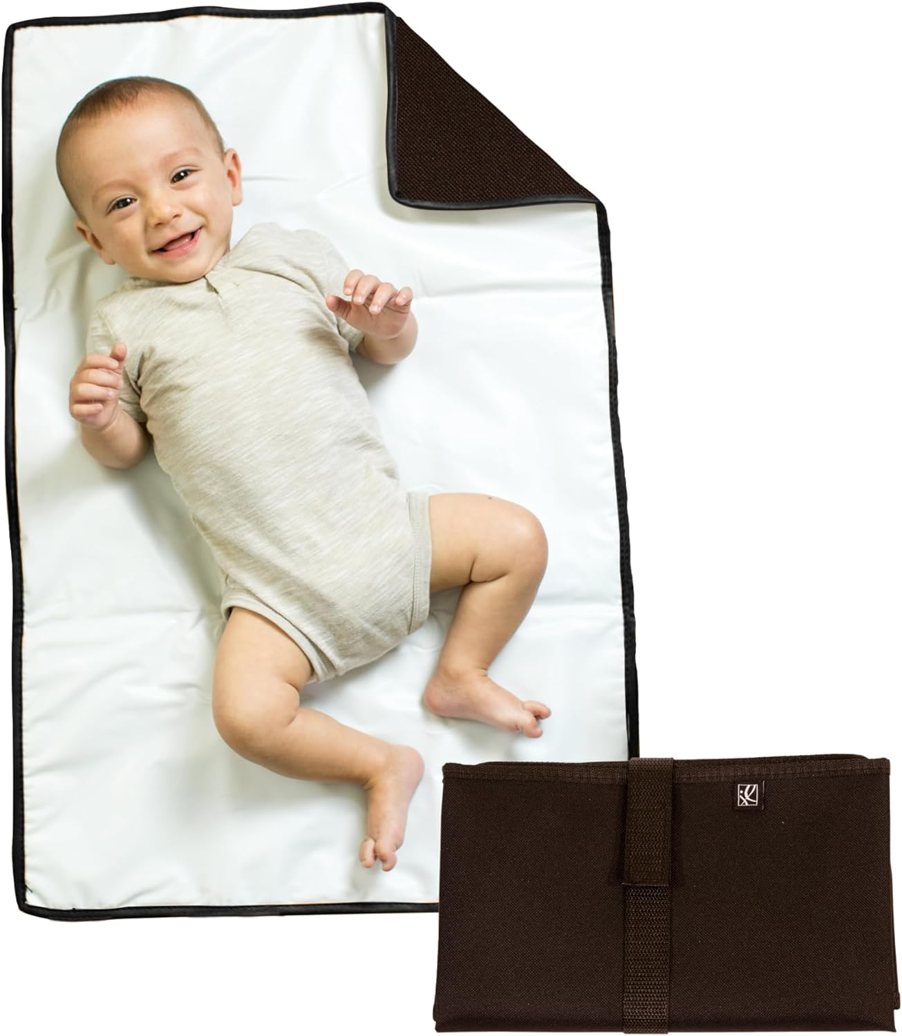 J.L. Childress Full Body Portable Changing Pad, Black image number 4