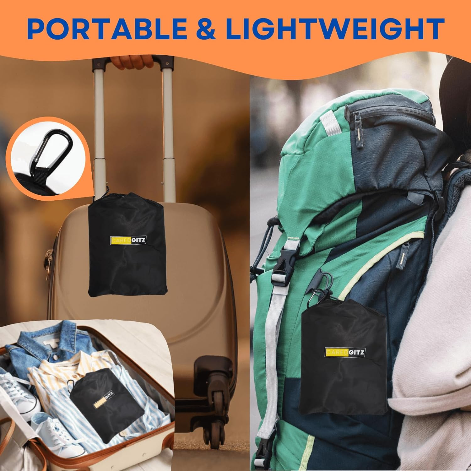 Airplane Foot Rest - 2 in 1 Travel Essentials, Portable Foot Hammock for Long Flights, Footrest to Relax Your Feet, No Clashing image number 1