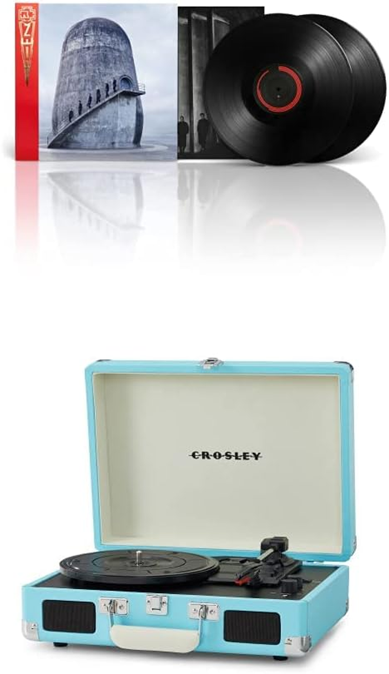 Crosley Cruiser Bluetooth Portable Turntable (Turquoise) and Rammstein - Zeit (Vinyl) [Bundle] image number 1
