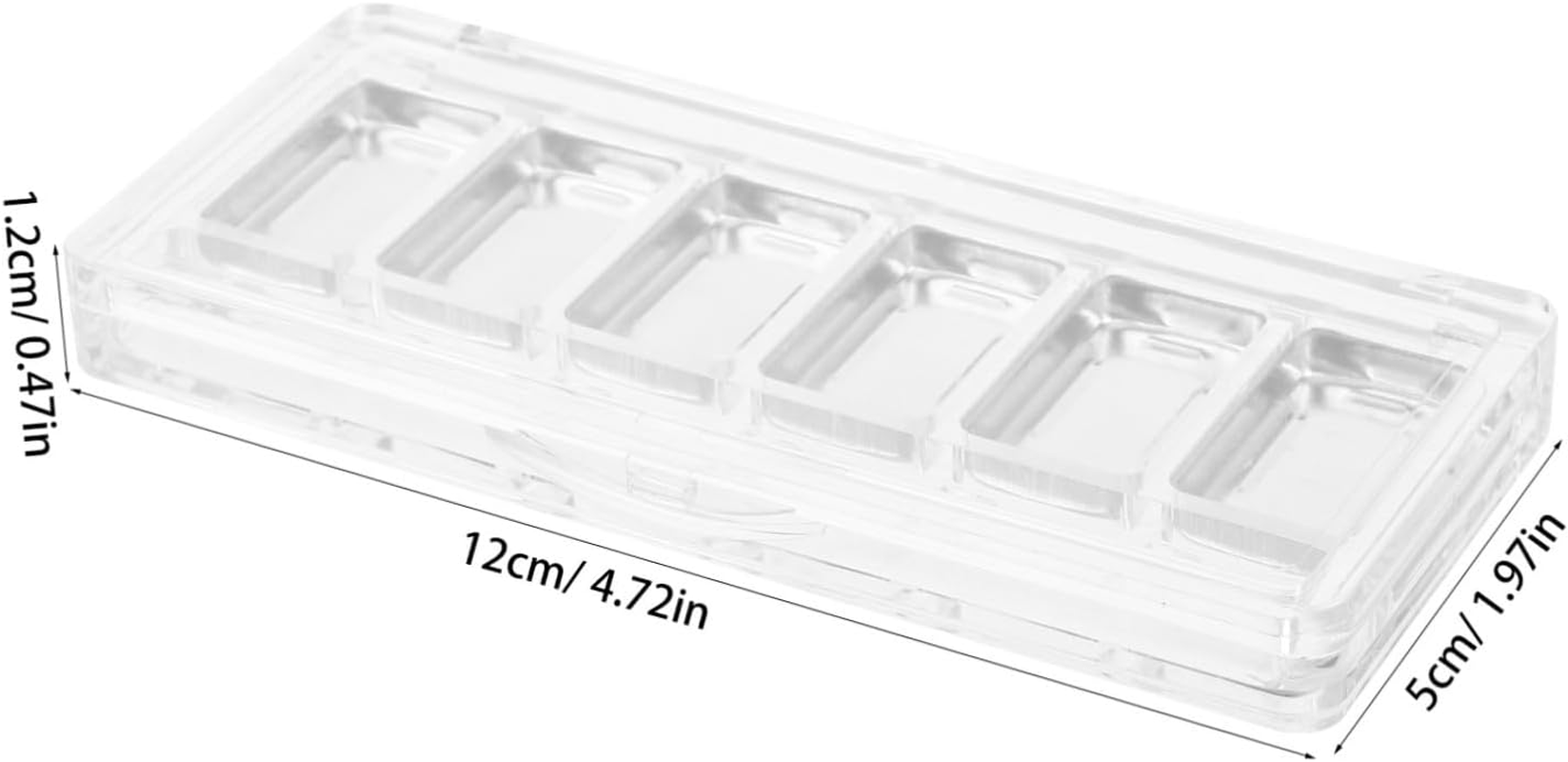 GANAZONO 3 Sets Empty Box for Eye Shadow Contouring Eye Shawdow Makeup Depotting Palette Kit Empty Eyeshadow Palette with Pans Eyeshadow Pan Transparent Acrylic image number 3