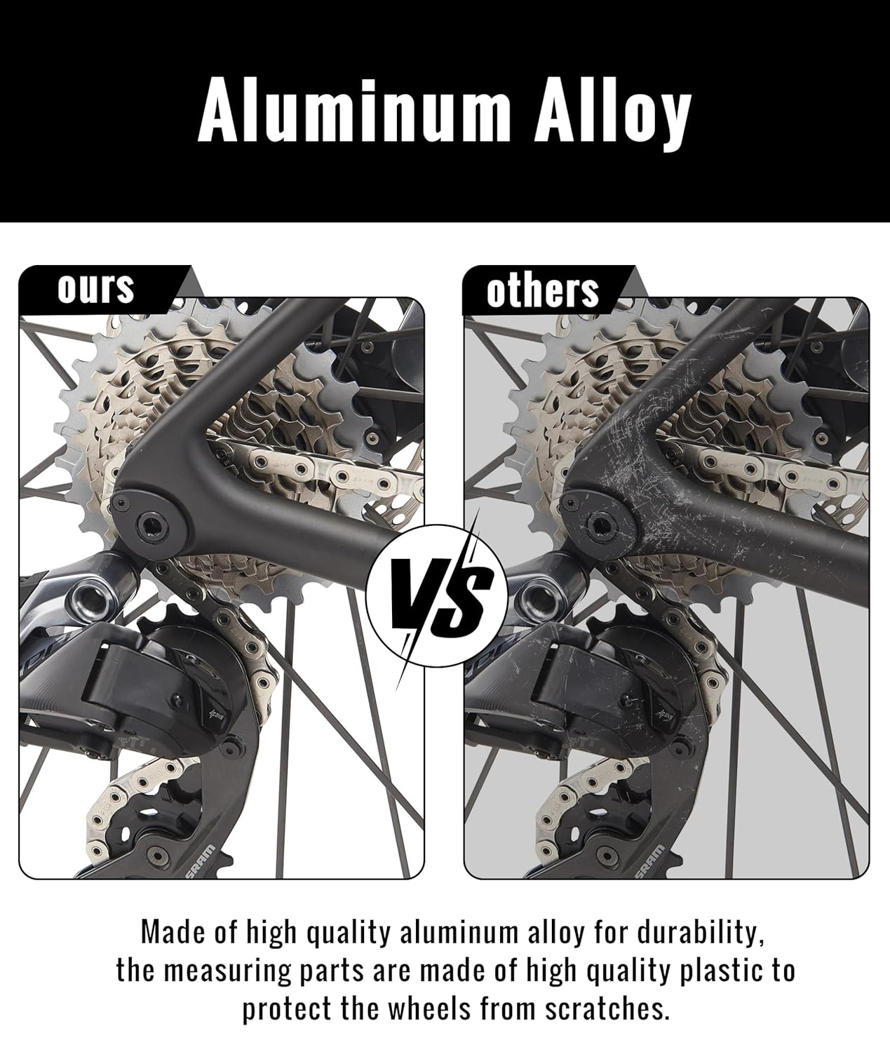 Gugxiom Wheel Pro Alignment Bracket, Aluminum Foldable Portable Wheel Balancer for 100MM Front Hub Drive, 135MM Rear Hub Drive. image number 5