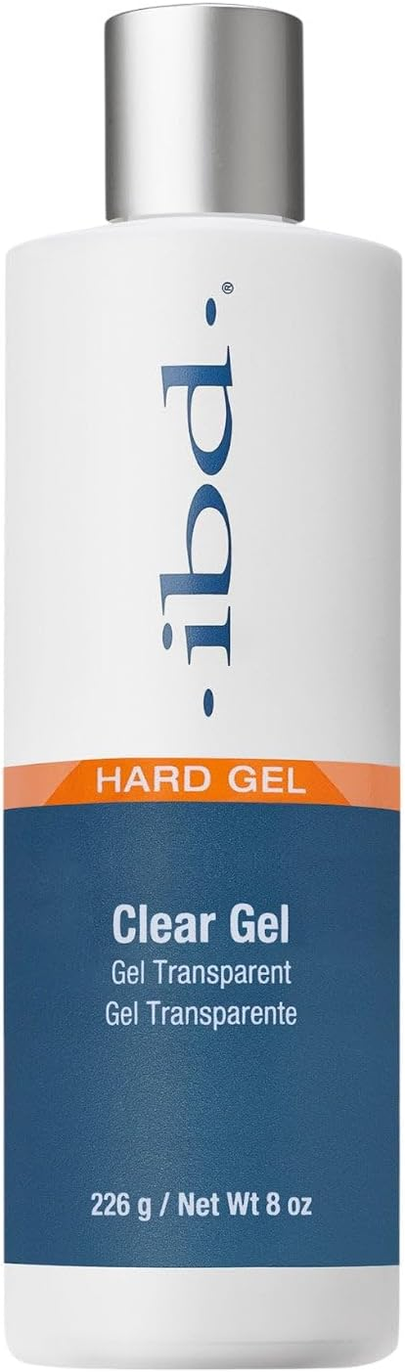 IBD LED/UV Clear Hard Gel - Hard Gel for Nails & Sculpting, UV Builder Gels for Nail Extensions & Overlays, Salon & At-Home Use, 8 Oz