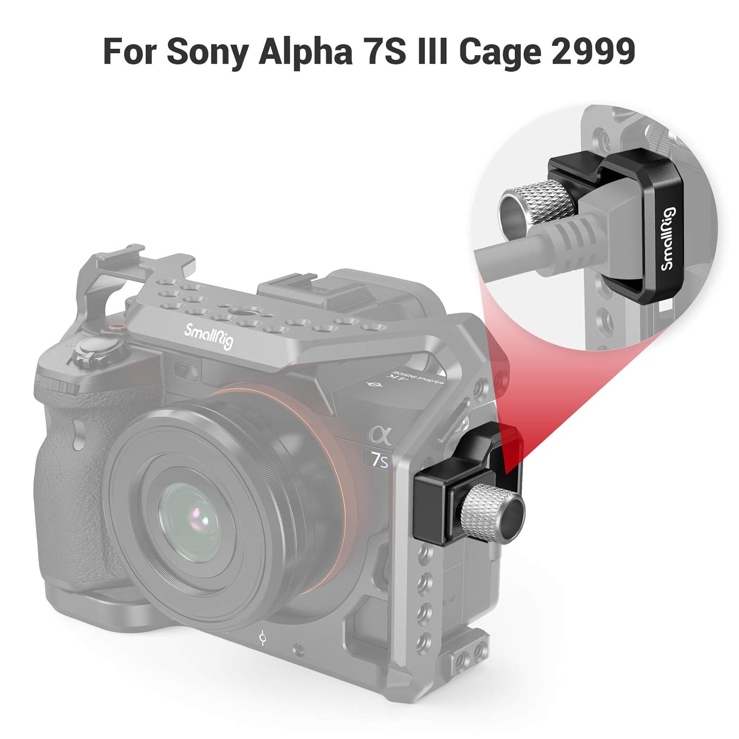 Smallrig A7SIII Cage Cable Clamp for Sony A7S III Camera - 3000 image number 5